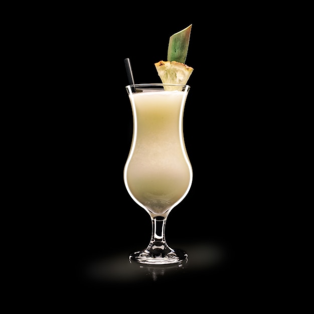 Pina Colada - Popular Drink on a black surface