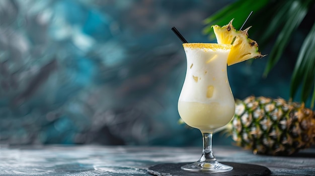 Pinacolada cocktail met een prachtige achtergrond