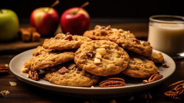 Pindakoekjes met kopieerruimte