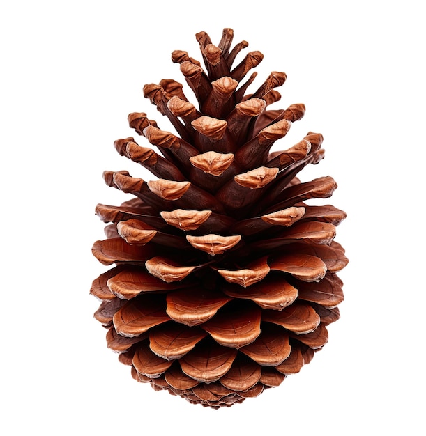 Pine cone isolated on white background