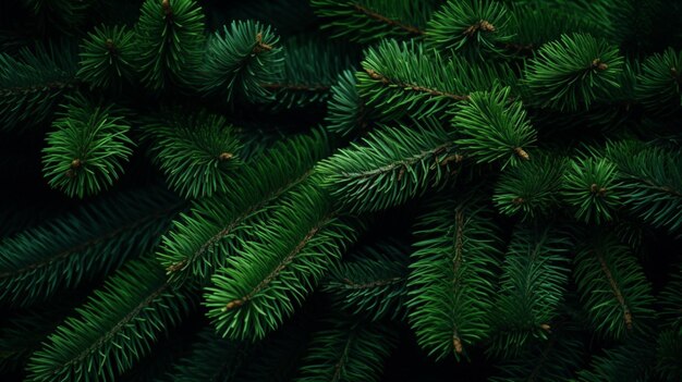 Photo pine green background