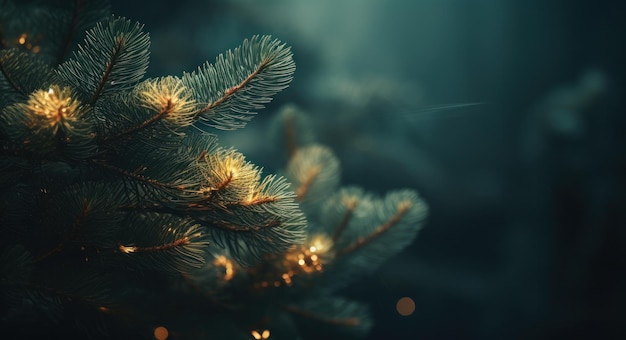 Pine tree Christmas background