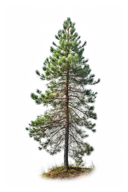 Pine Tree Clip Art with white Background