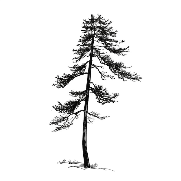 Photo pine tree clip art with white background