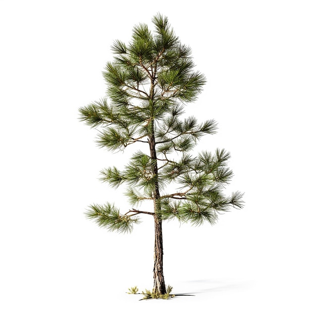 Pine Tree Clip Art with white Background