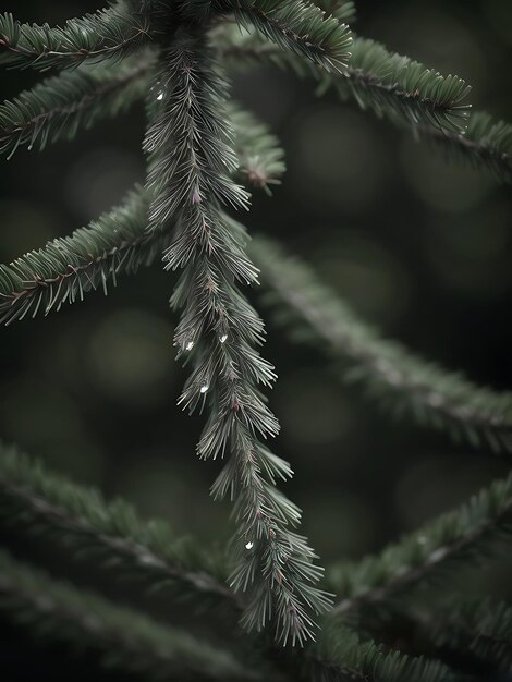 pine tree macro photo