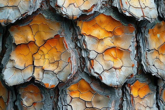 Photo a pine trees bark revealing the intricate patterns and textures of its reddishbrown scaly surface