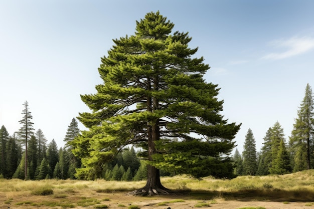 Pine trees grow big and lush professional photography