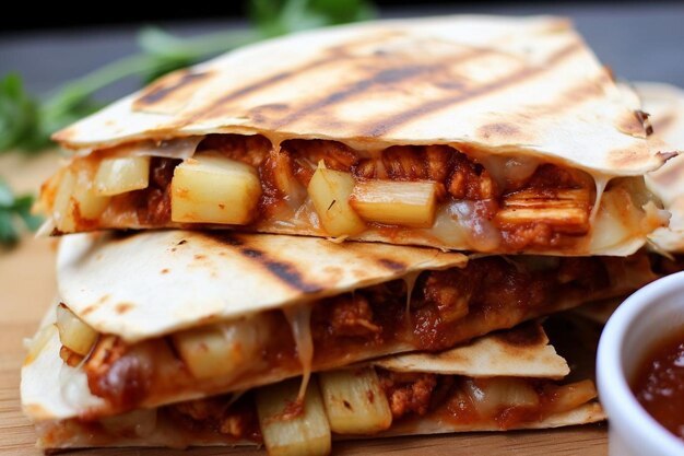 Pineapple BBQ Quesadilla