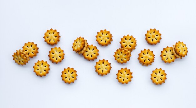 Pineapple Biscuits isolated.