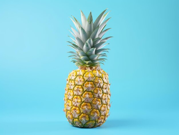 Pineapple on a blue background