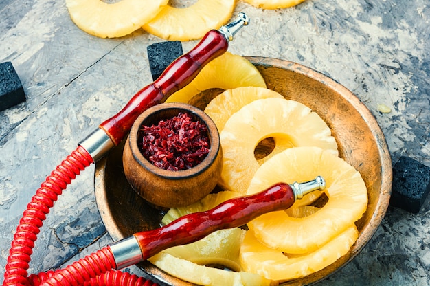 Pineapple flavored hookah.