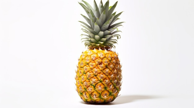 Pineapple fruit in white background