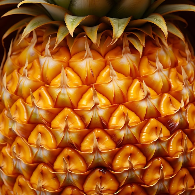 Foto carta da parati di ananas macro