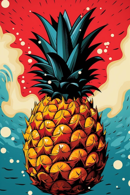 Photo pineapple graphic