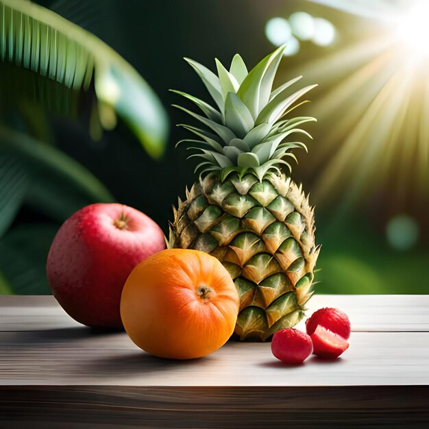 Pineapple healthy fruits and wonderful pineapple juice