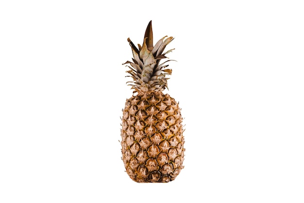 Foto frutta tropicale isolata ananas.