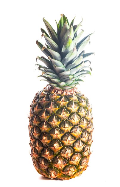 Pineapple isolated on white background close up