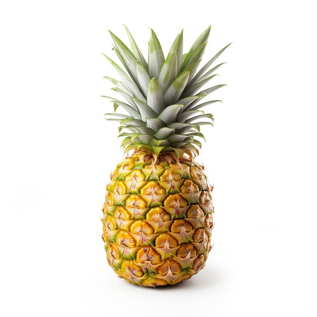 Sfondo bianco isolato di ananas