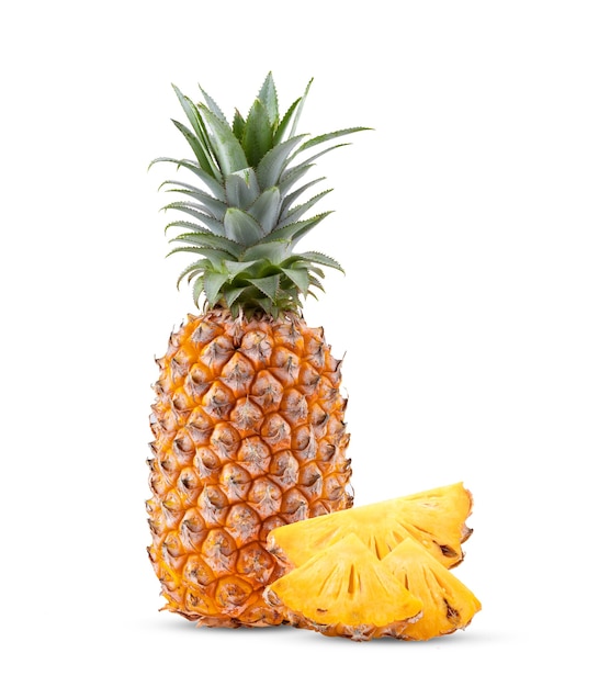 Pineapple isolated on white background