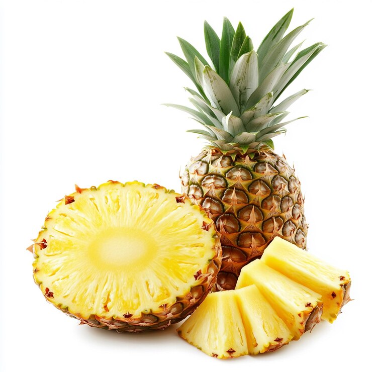 Pineapple isolated on white background