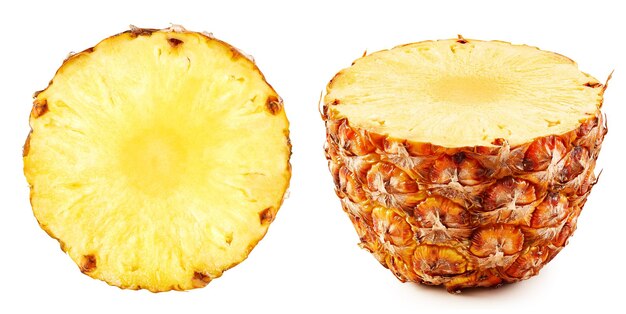 Pineapple isolated on white Clipping Path