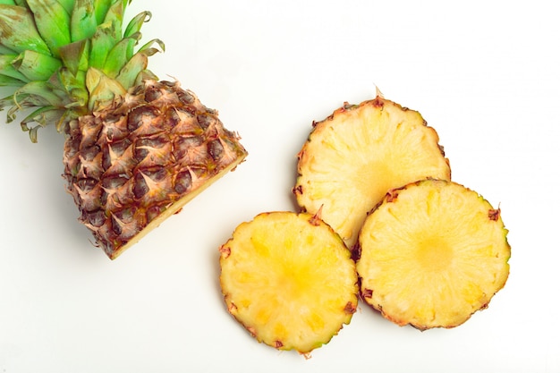 Pineapple isolated on white