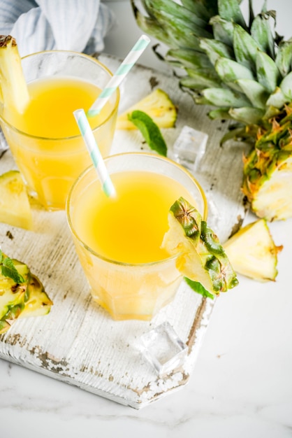 Pineapple juice or cocktail 