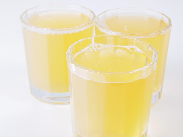 Pineapple juice glasses