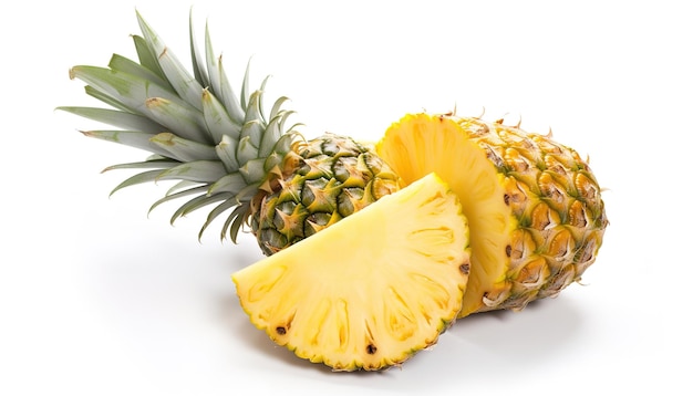 Pineapple juice isolated on white background