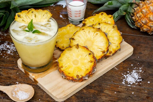 Photo pineapple juice