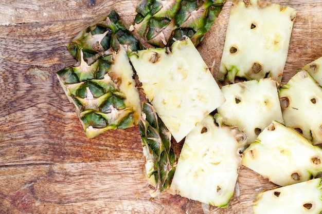 Pineapple on the kitchen table