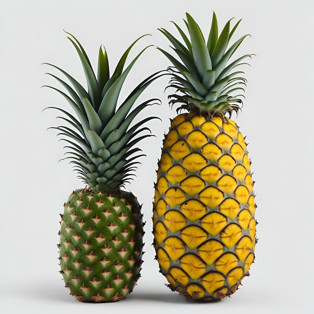 pineapple Natural Fresh Fruit Tropical summer vacation concept