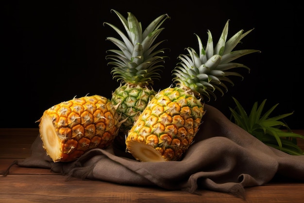 Pineapple Paradise A Pile of Fresh Fruit A Glimpse into Nature's Bountiful Harvest