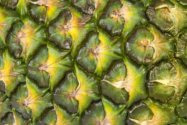 Pineapple peel texture close up