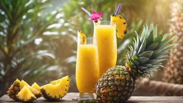 Pineapple pleasure bursting with tropical flavor and vitamin c goodness a refreshing treat for all