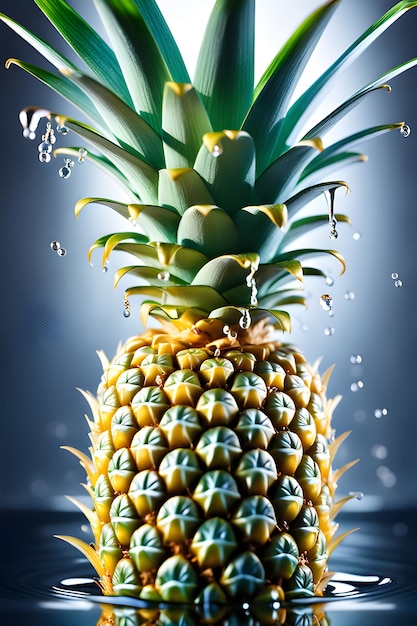 pineapple soda miki asai macro photography close up hyper detailed trending on