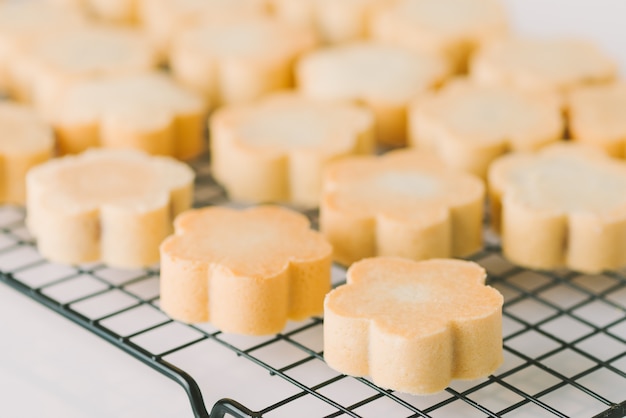 Pineapple tart cheese cookies on the grill