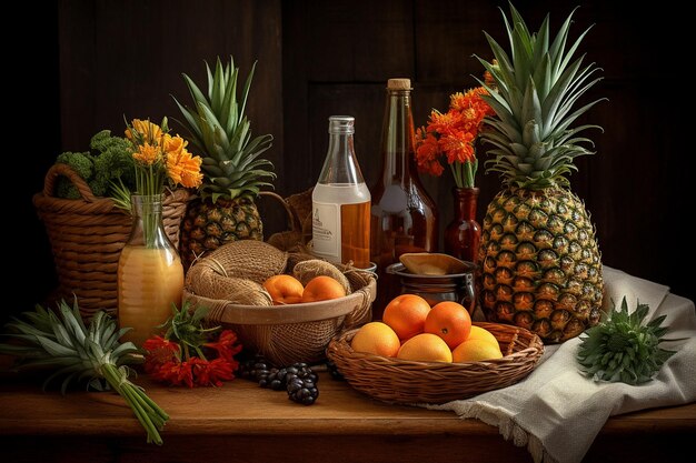 A pineapple themed cooking competition or food festival