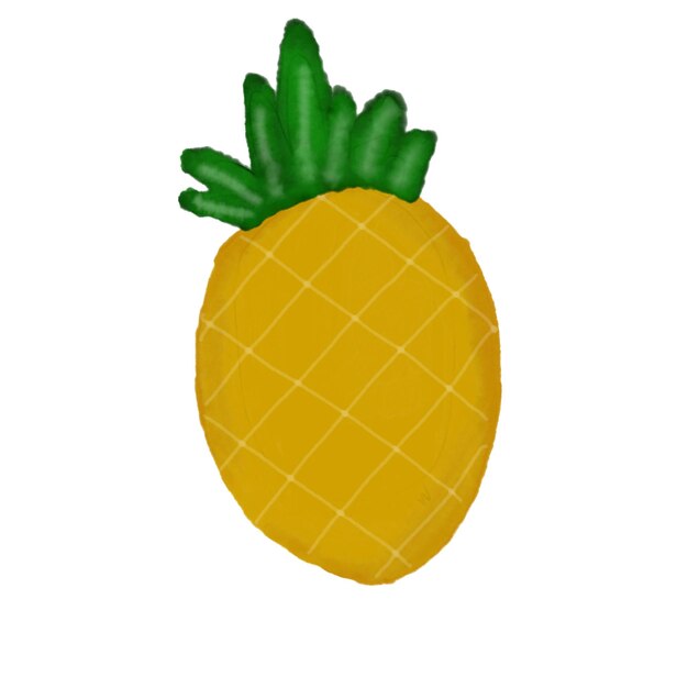 Pineapple watercolor isolated graphic transparent