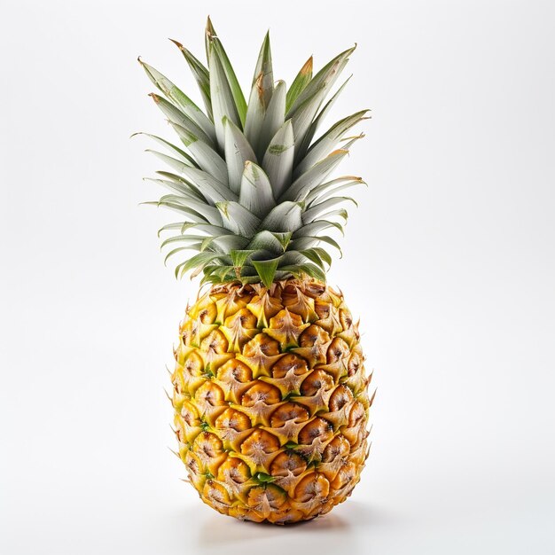 A pineapple on a white background