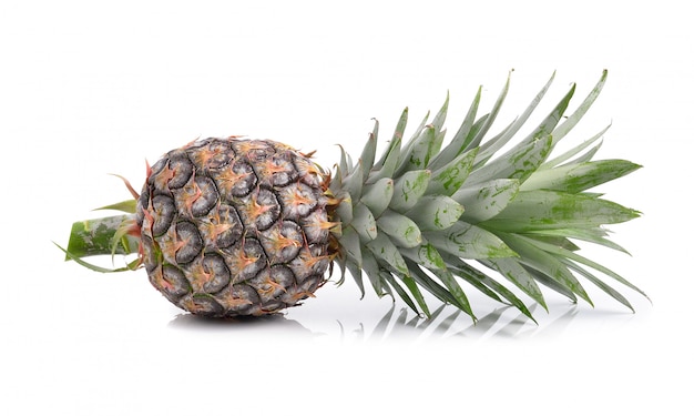 Pineapple on white space