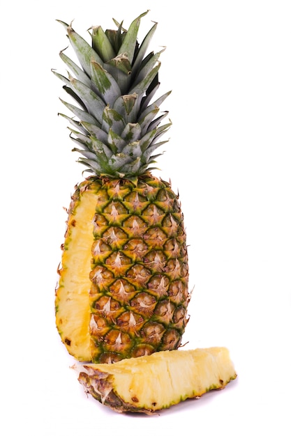 Pineapple on white