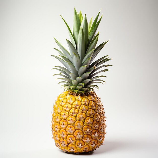 a pineapple with a green stem