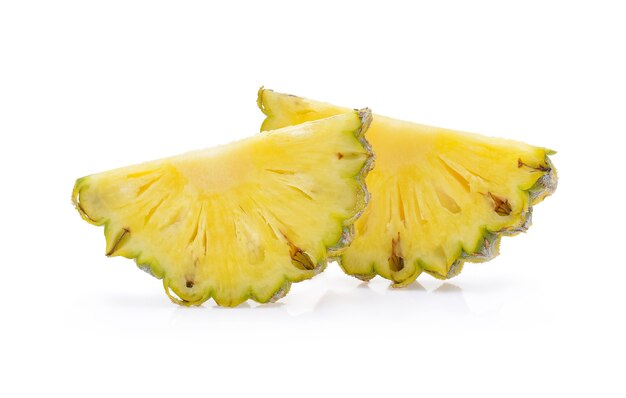 Pineapple with slices isolated