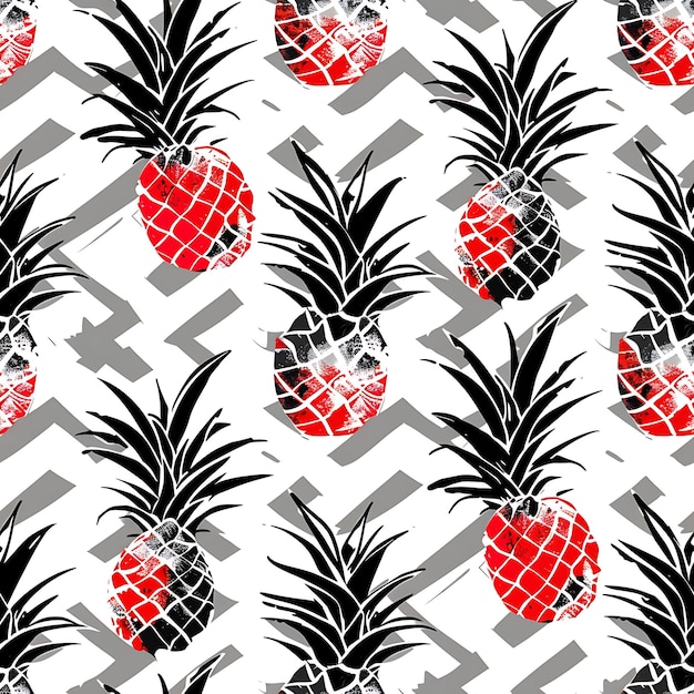 pineapples on a geometric background with pineapples on the background