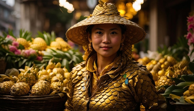 Pineapples at Market