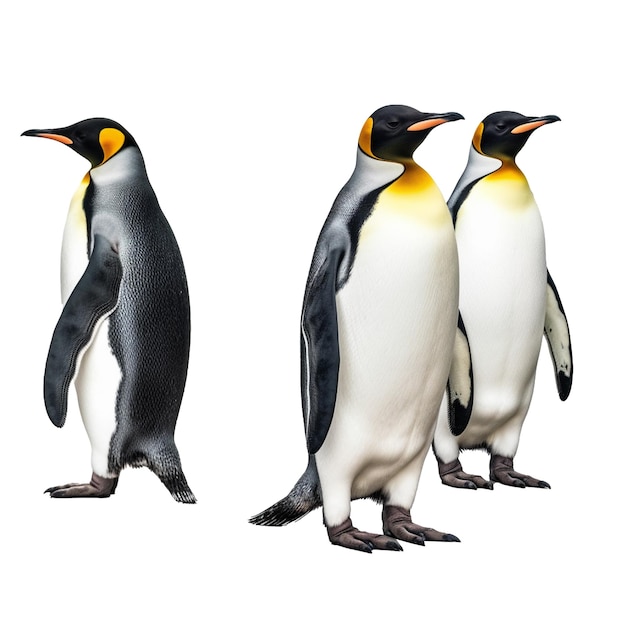 Pinguïn geïsoleerd op de achtergrond met generatieve AI