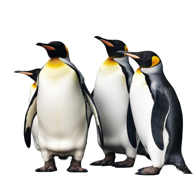 Pinguïn geïsoleerd op de achtergrond met generatieve AI