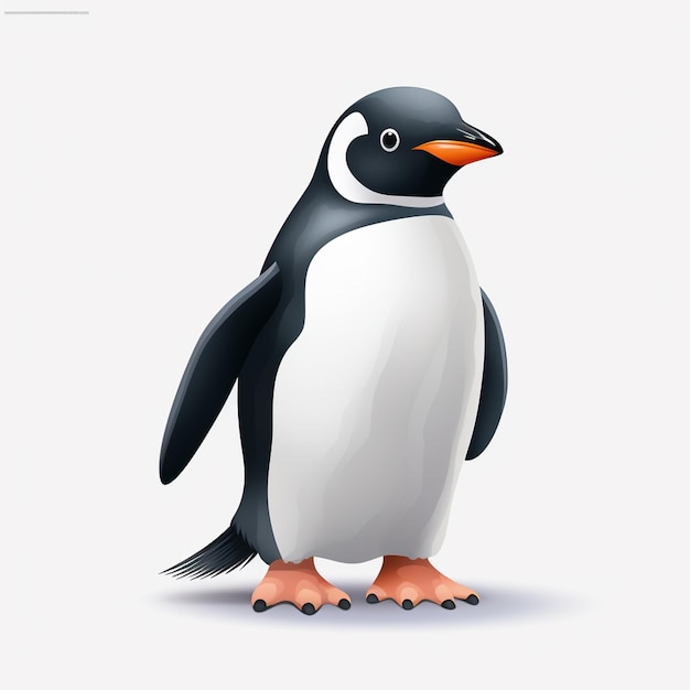 Pinguïn stripfiguur vector